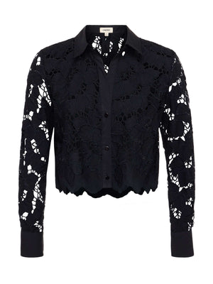 Seychelle Cropped Lace Blouse blouse L'AGENCE