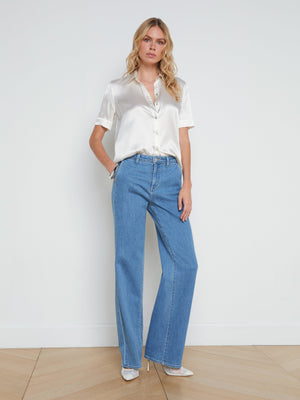 Ellah Silk Blouse blouse L'AGENCE