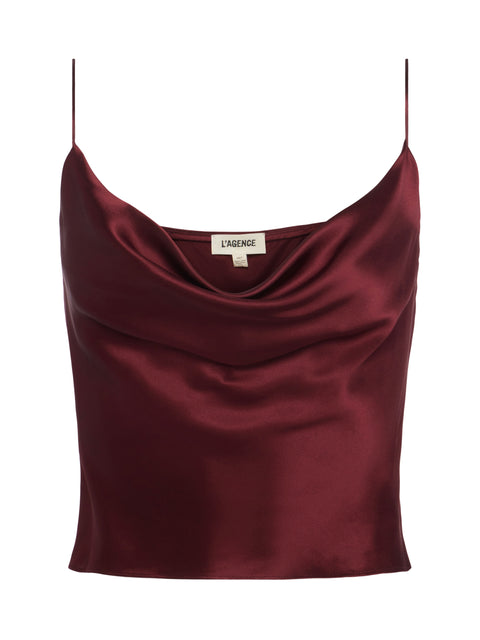 Calista Cowl Neck Camisole In Runway L'AGENCE   
