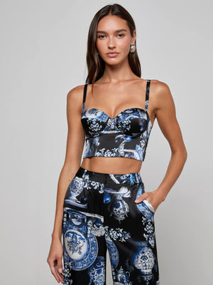Sonya Silk Bustier
