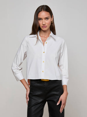 قميص طباعة سفر عتيقة فلوري