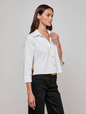 قميص طباعة سفر عتيقة فلوري