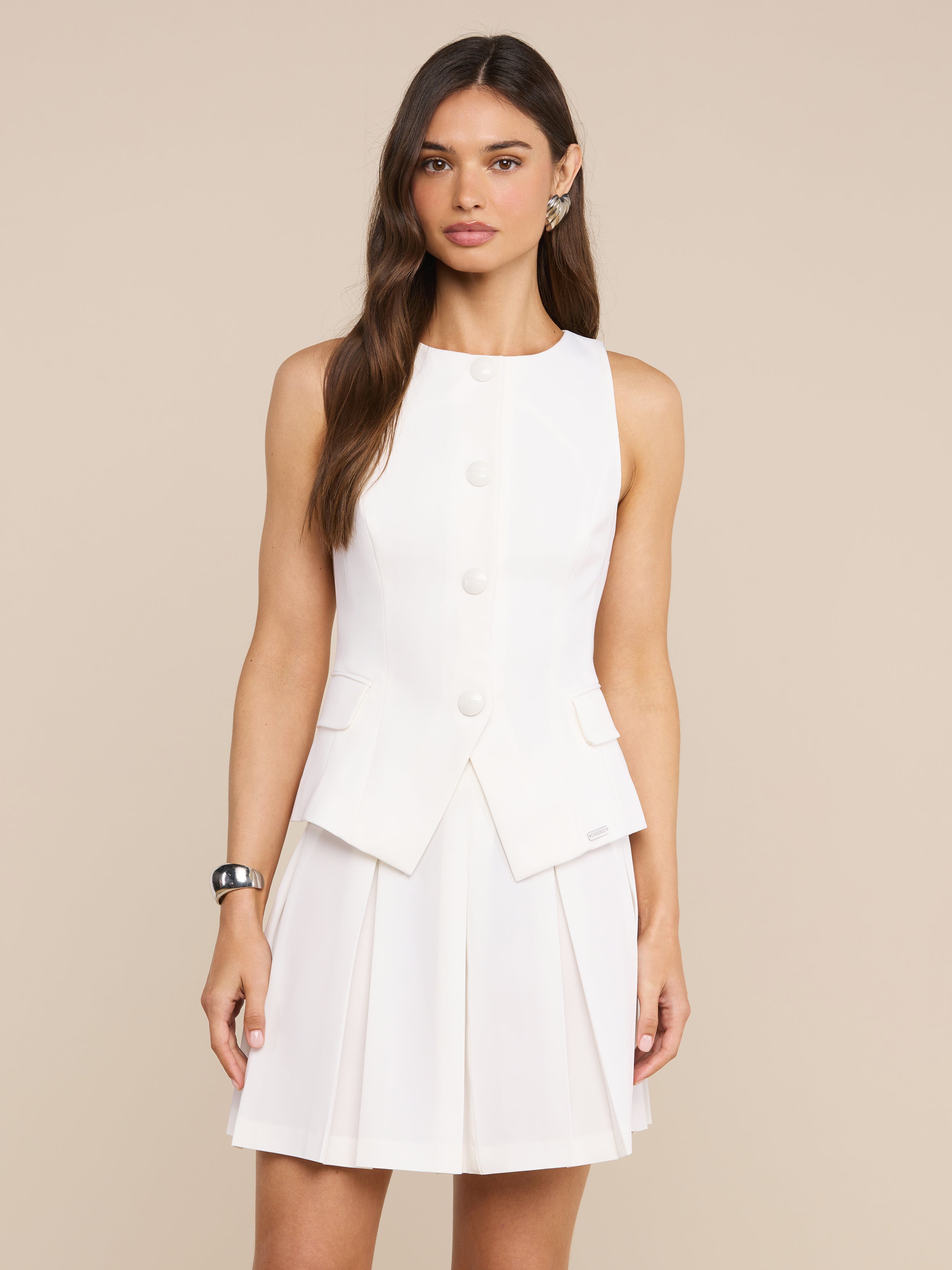 Tessa Vest in White | L'AGENCE