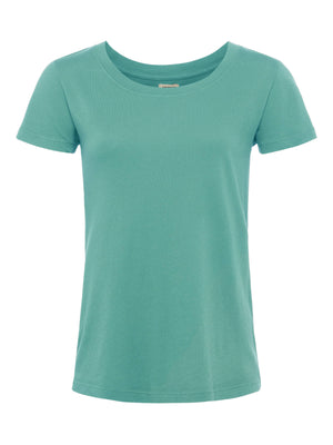 T-shirt en coton à encolure dégagée Cory