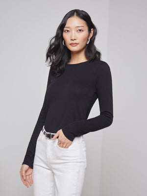 Tess Long Sleeve Tee tee shirt L'AGENCE