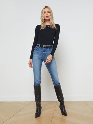 Tess Long Sleeve Tee tee shirt L'AGENCE
