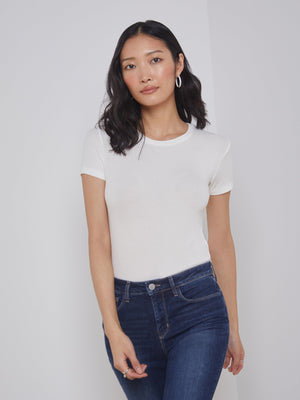 Ressi Fitted Tee tee shirt L'AGENCE