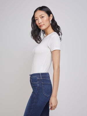 Ressi Fitted Tee tee shirt L'AGENCE