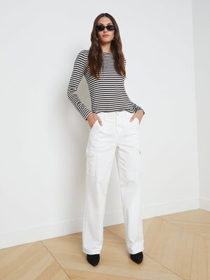 Tess Long Sleeve Tee tee shirt L'AGENCE