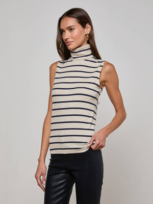 Pull à col roulé sans manches Ceci