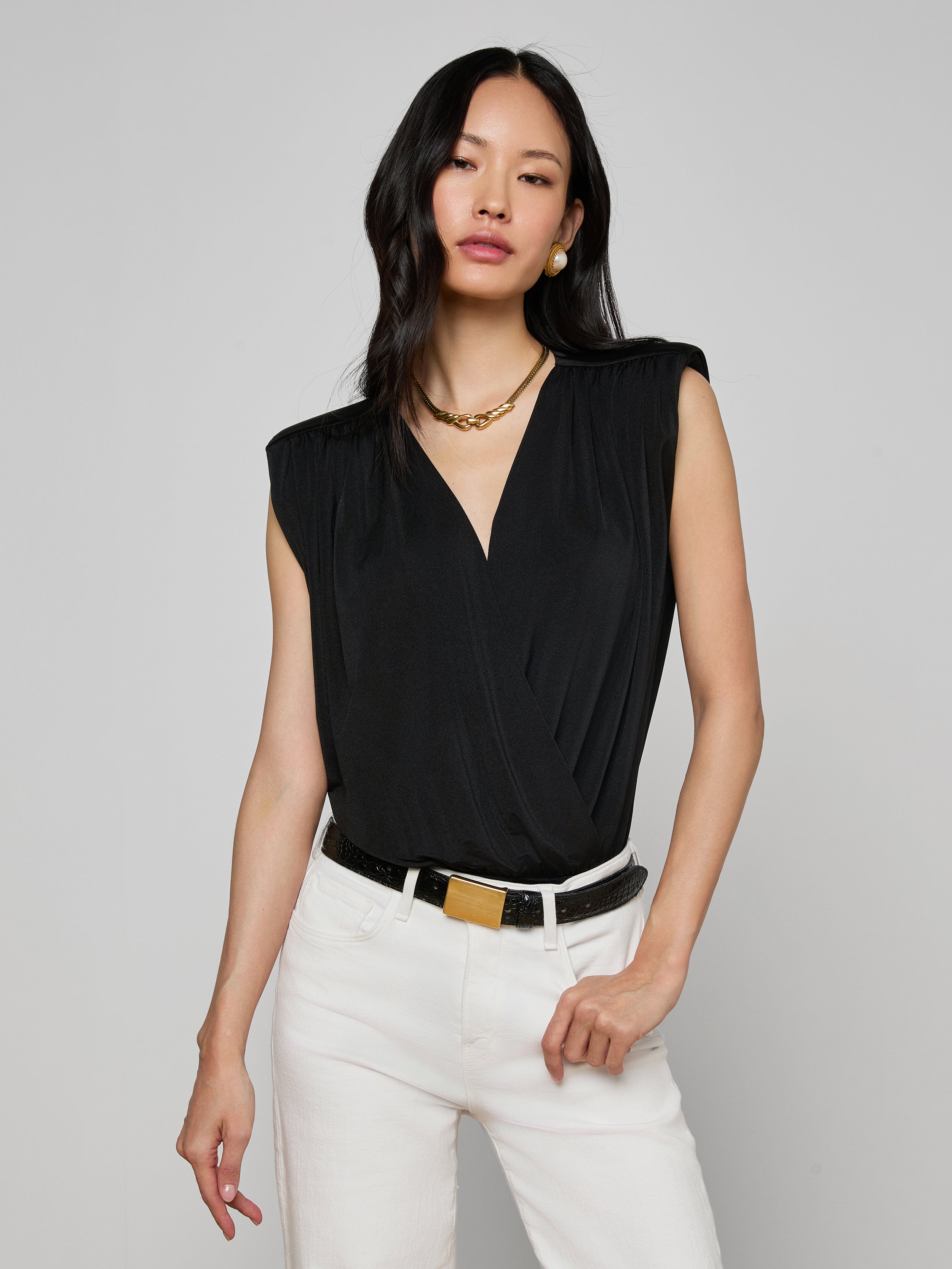 Akari Bodysuit in Black | L'AGENCE