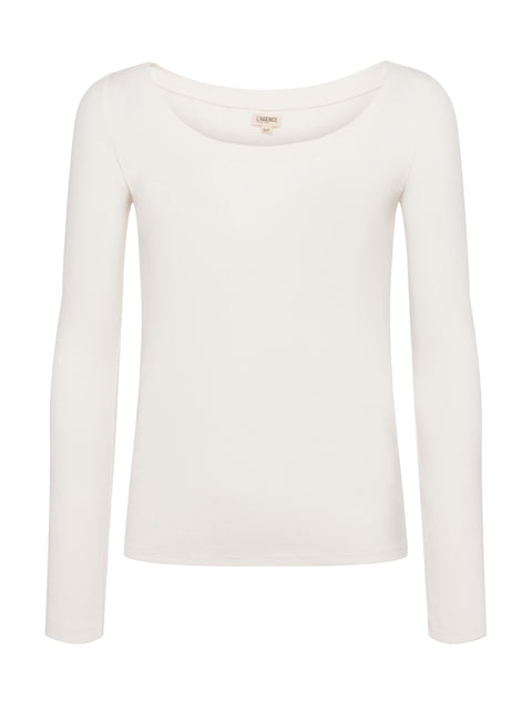 Joanna Long Sleeve Tee tee shirt L'AGENCE Sale   