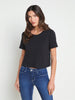 Donna Cotton Cropped Tee tee shirt L'AGENCE   