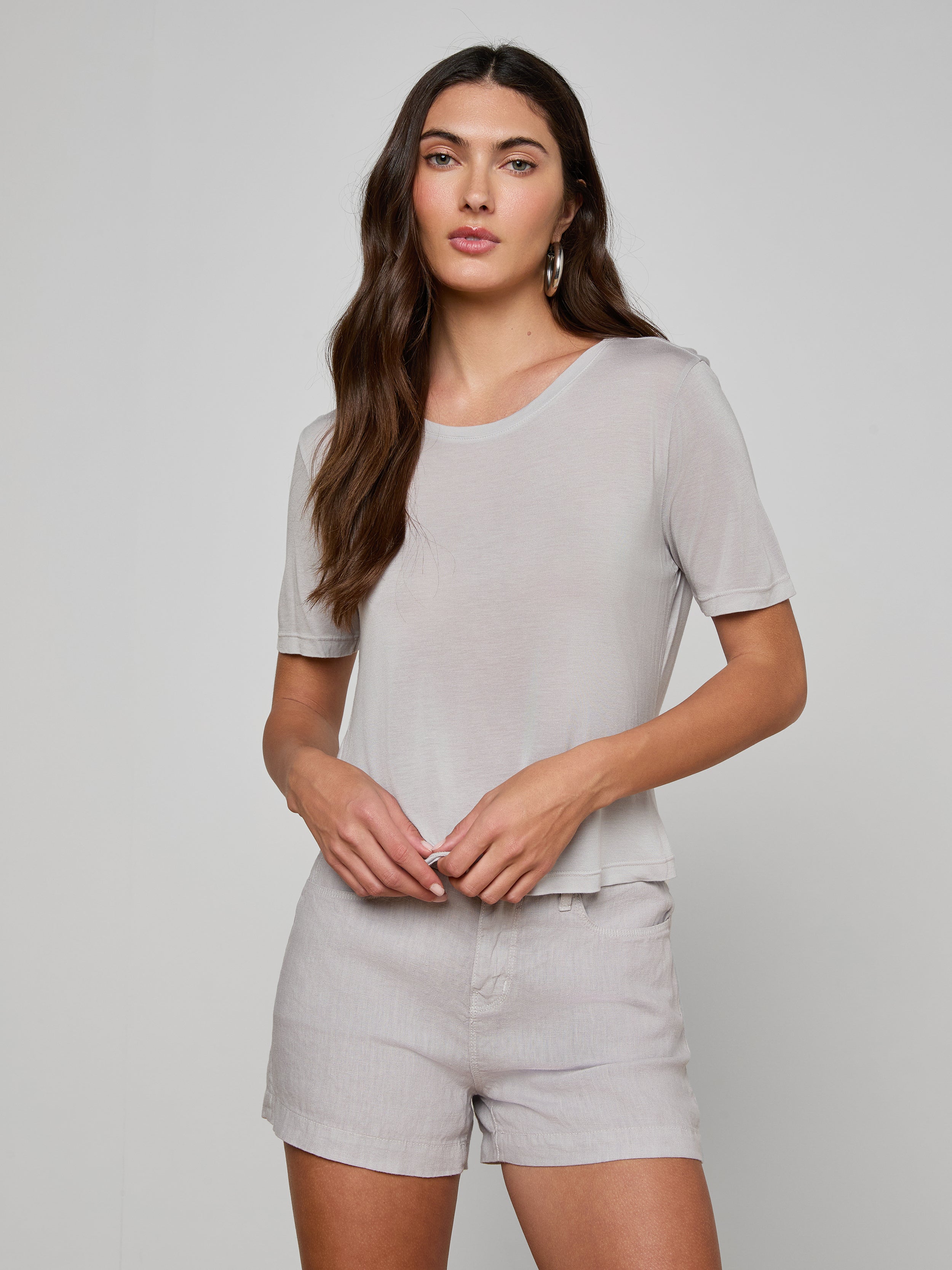 Remy Tee in Light Pewter | L'AGENCE