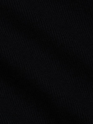 القرمزي scoopneck تي شيرت