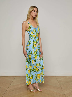 Akiya Satin Maxi Dress dress L'AGENCE