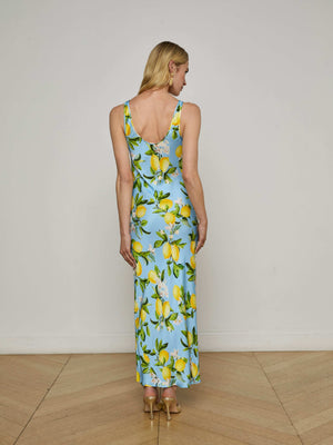 Akiya Satin Maxi Dress dress L'AGENCE