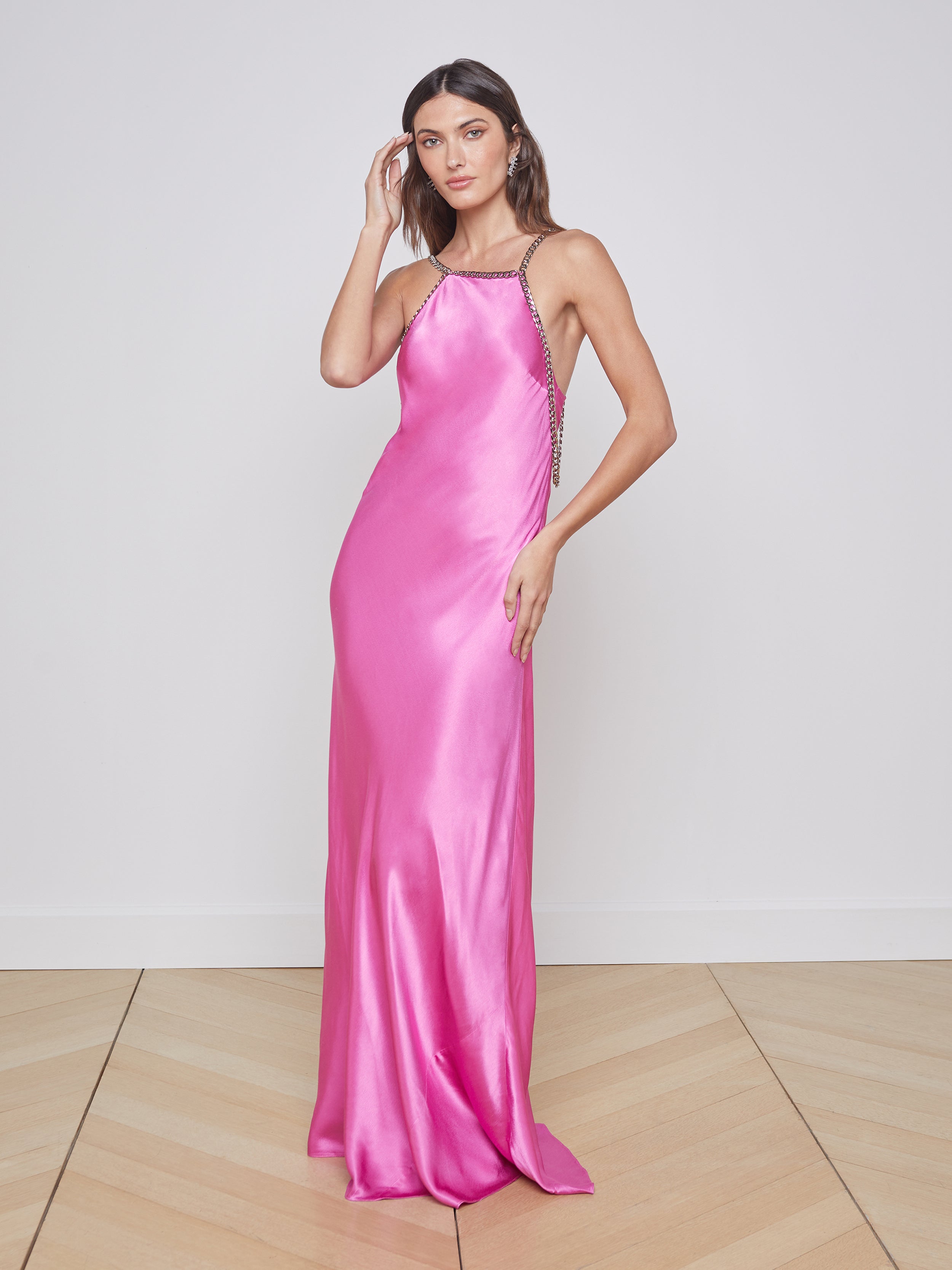 Lara Satin SB Magenta #44708 – The Pink Boutique