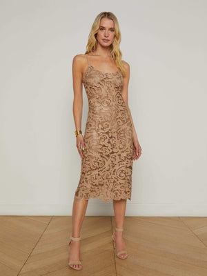 Kazuko Vegan Leather Dress dress L'AGENCE