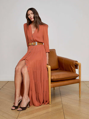Seraphina Tiered Maxi Dress preorder L'AGENCE