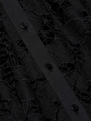 Robe chemise en dentelle Emilio