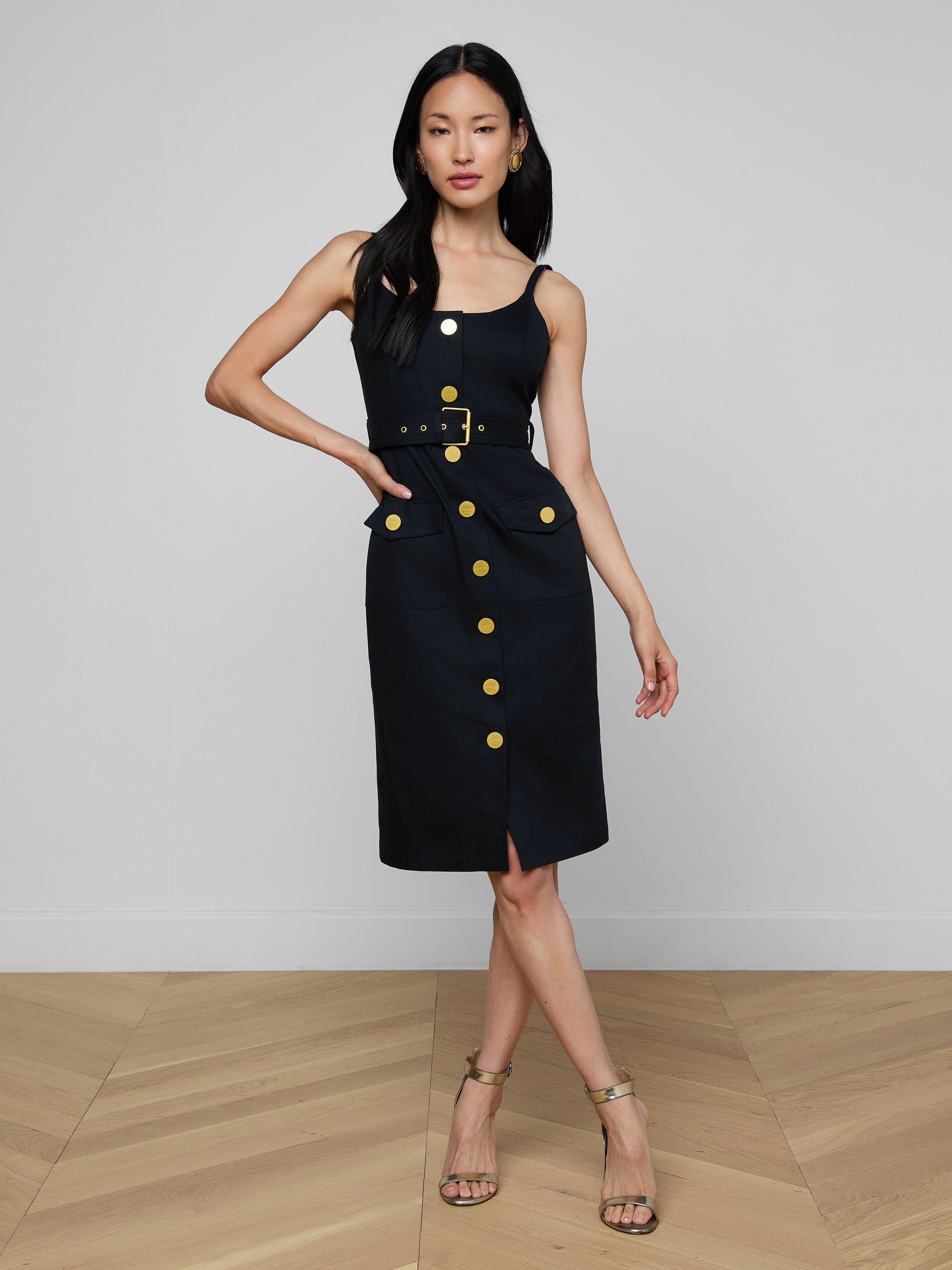 L'AGENCE Ida Dress In Black L'AGENCE Ida Dress In Black