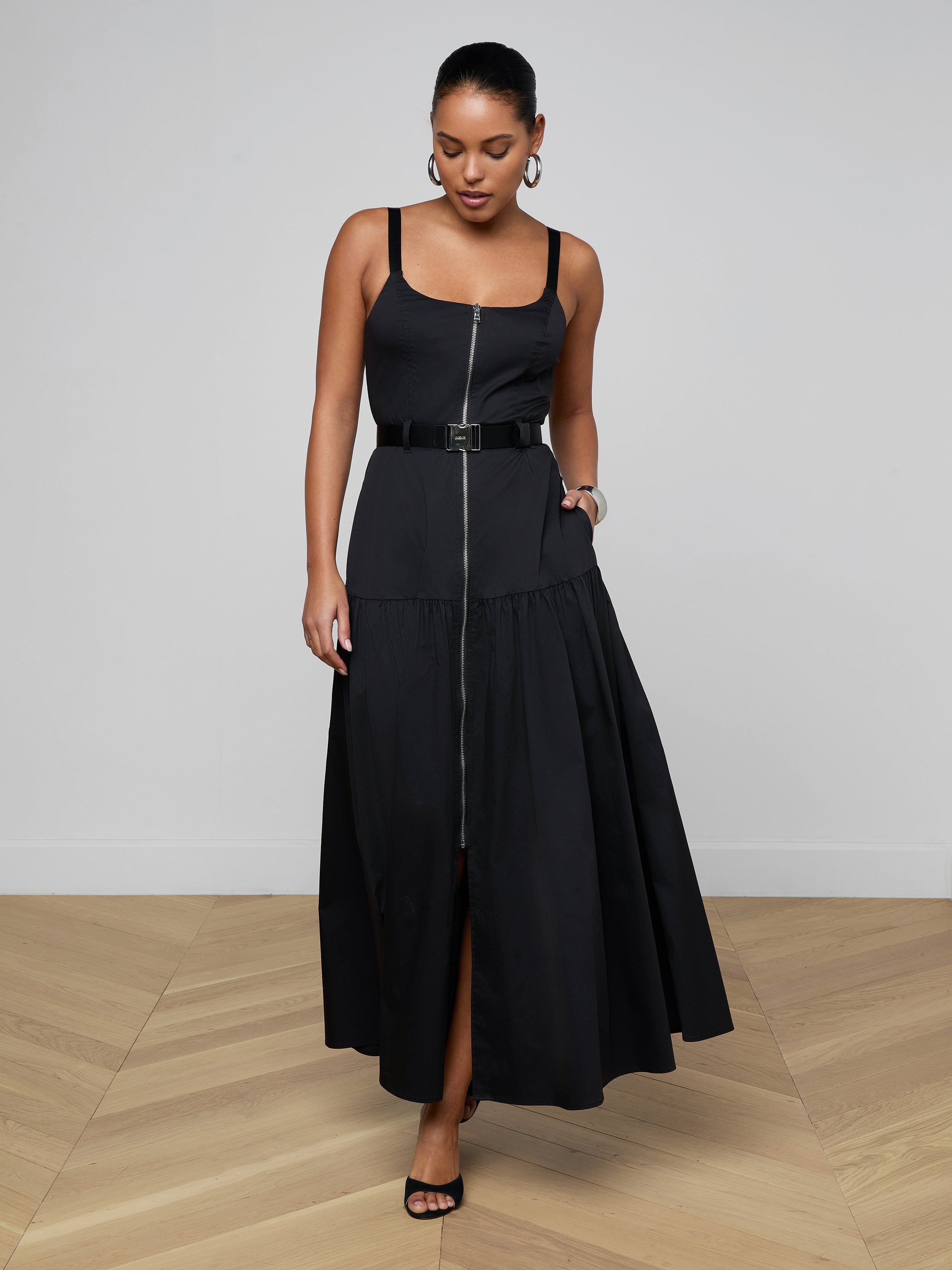 L'AGENCE Rima Dress | Black | Size 6 | Shopbop