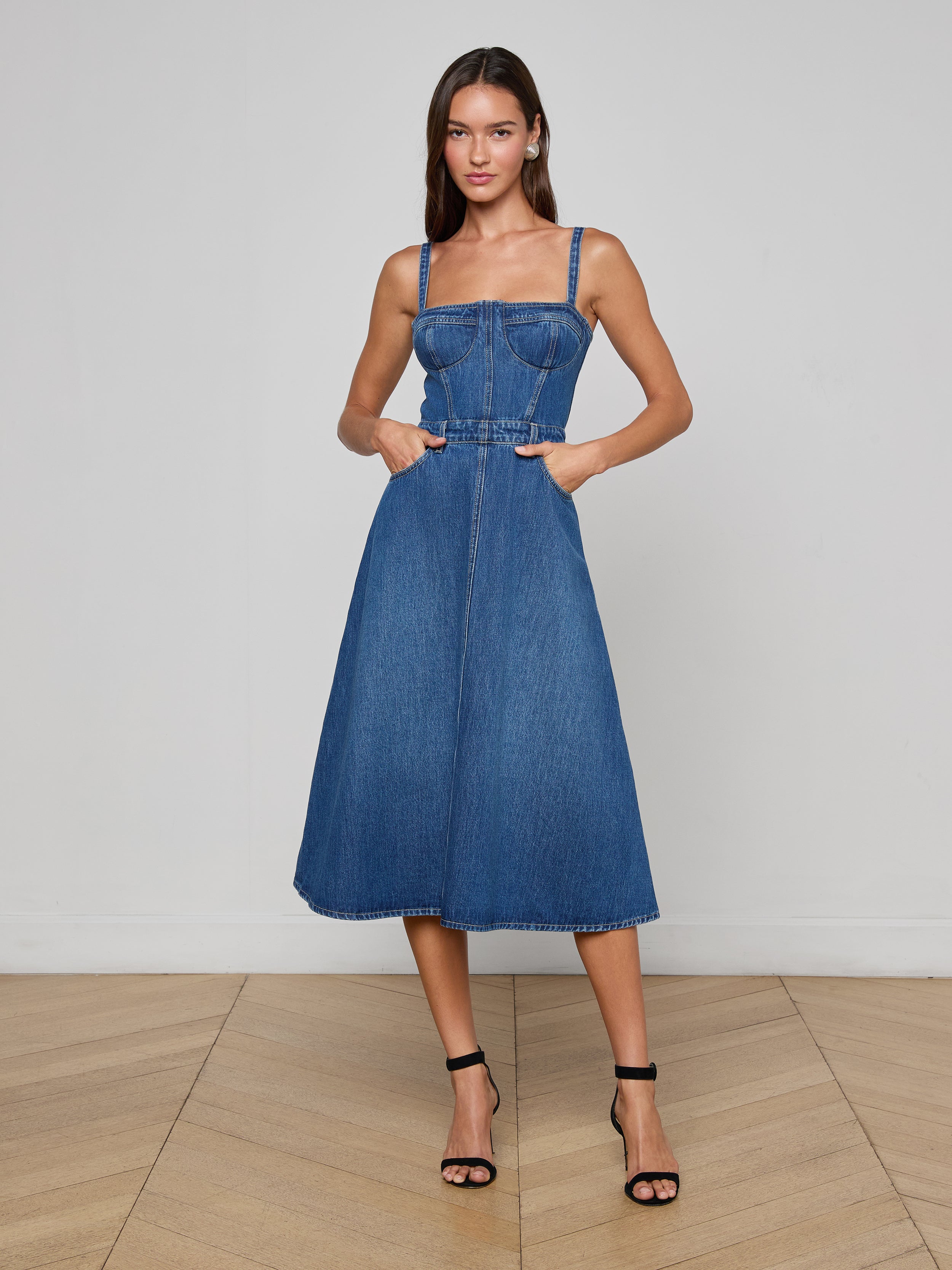 Jovie Bustier Dress in Dawkins