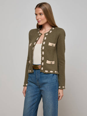 Astor Contrast Trim Cardigan