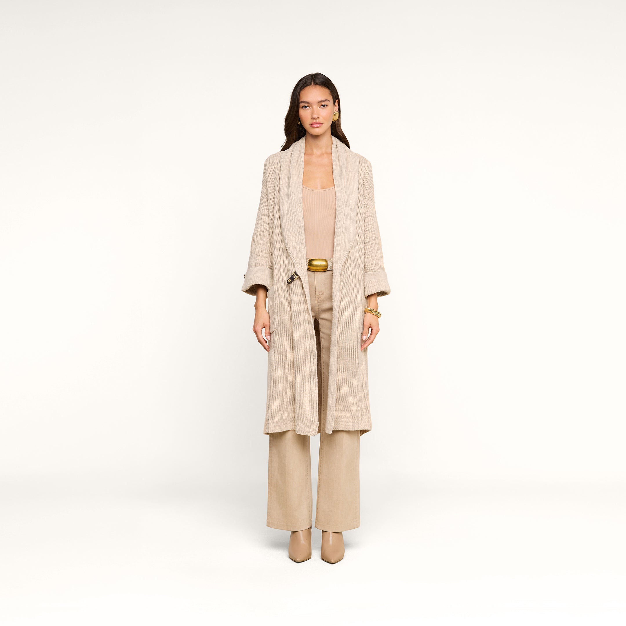 完売品　ORIMI 25ss SPARCLE CARDIGAN Orielle Cardigan in Almond Milk | L'AGENCE
