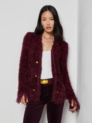 Blazer Azure Fringe Cardigan