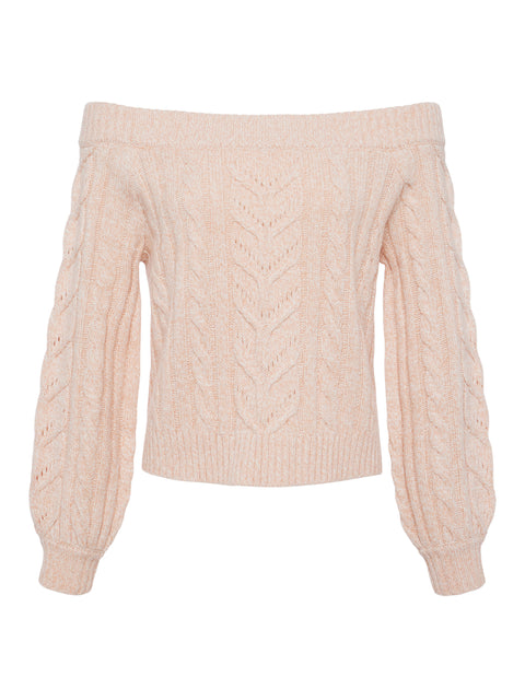 Vesta Off-the-Shoulder Sweater pullover L'AGENCE   