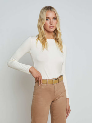 Tess Long Sleeve Tee tee shirt L'AGENCE