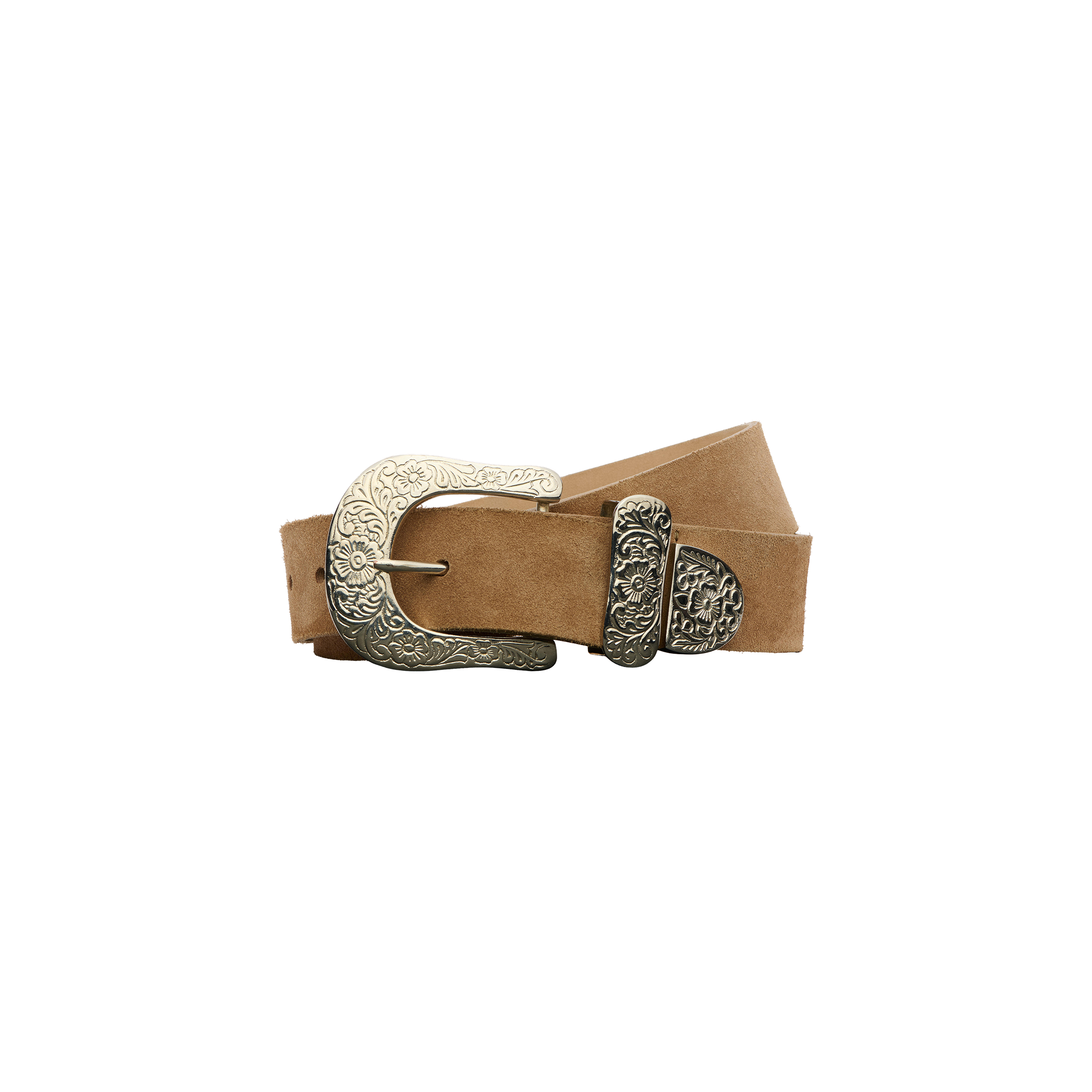 Otera Leather Belt in Cappuccino | L'AGENCE