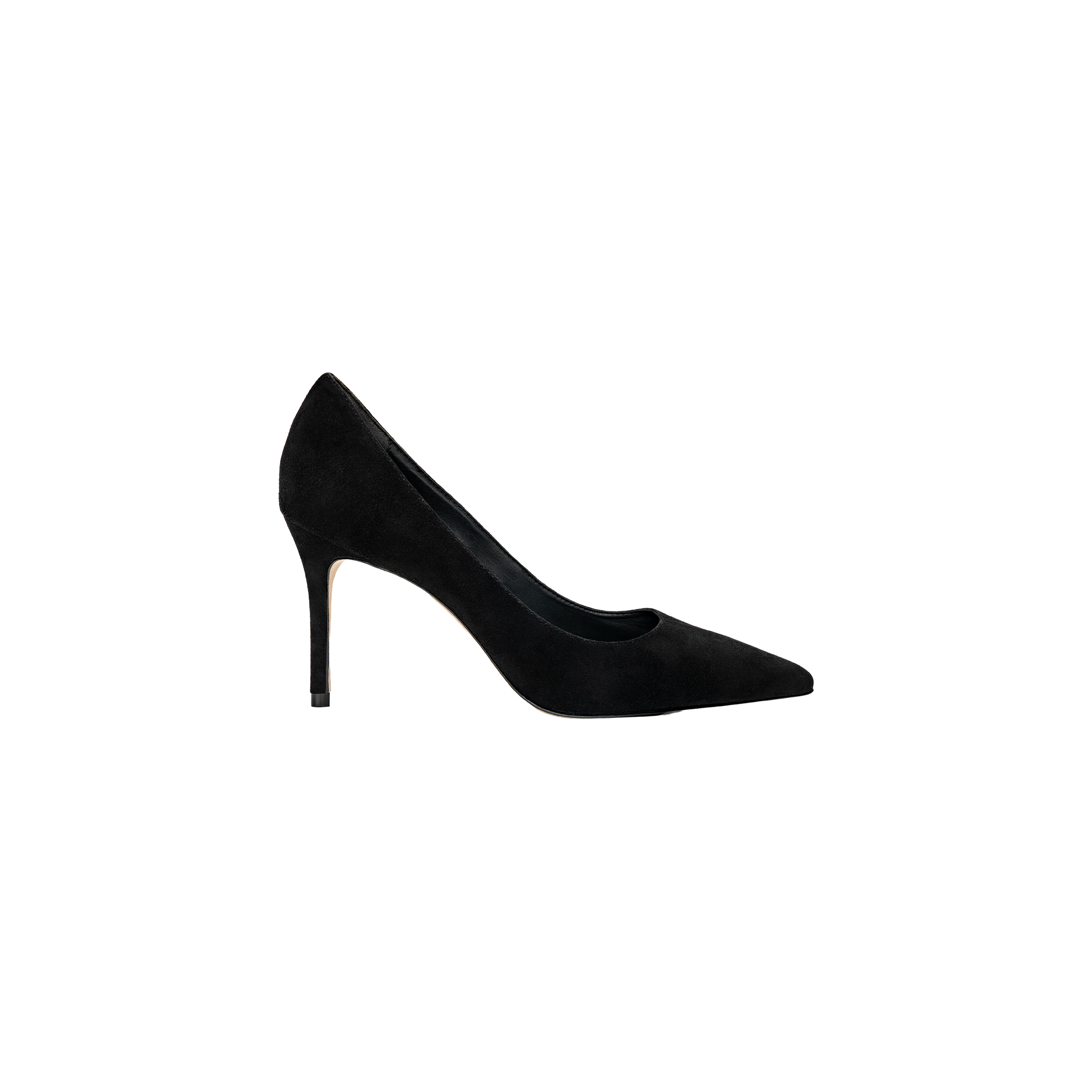 Maelle Suede Pump in Black Suede | L'AGENCE