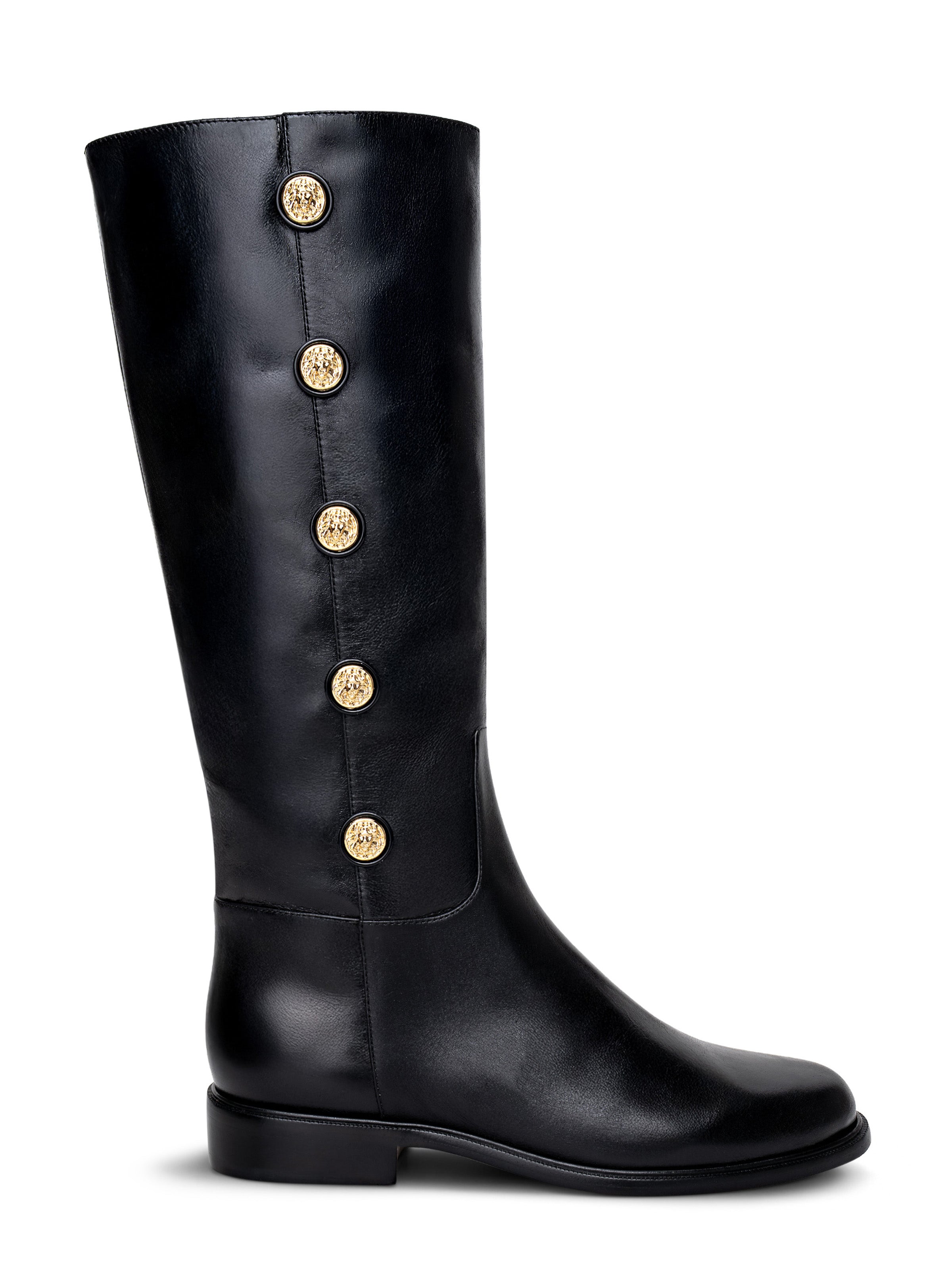 L'AGENCE Oceana Riding Boot In Black Leather L'AGENCE Oceana Riding Boot In Black Leather
