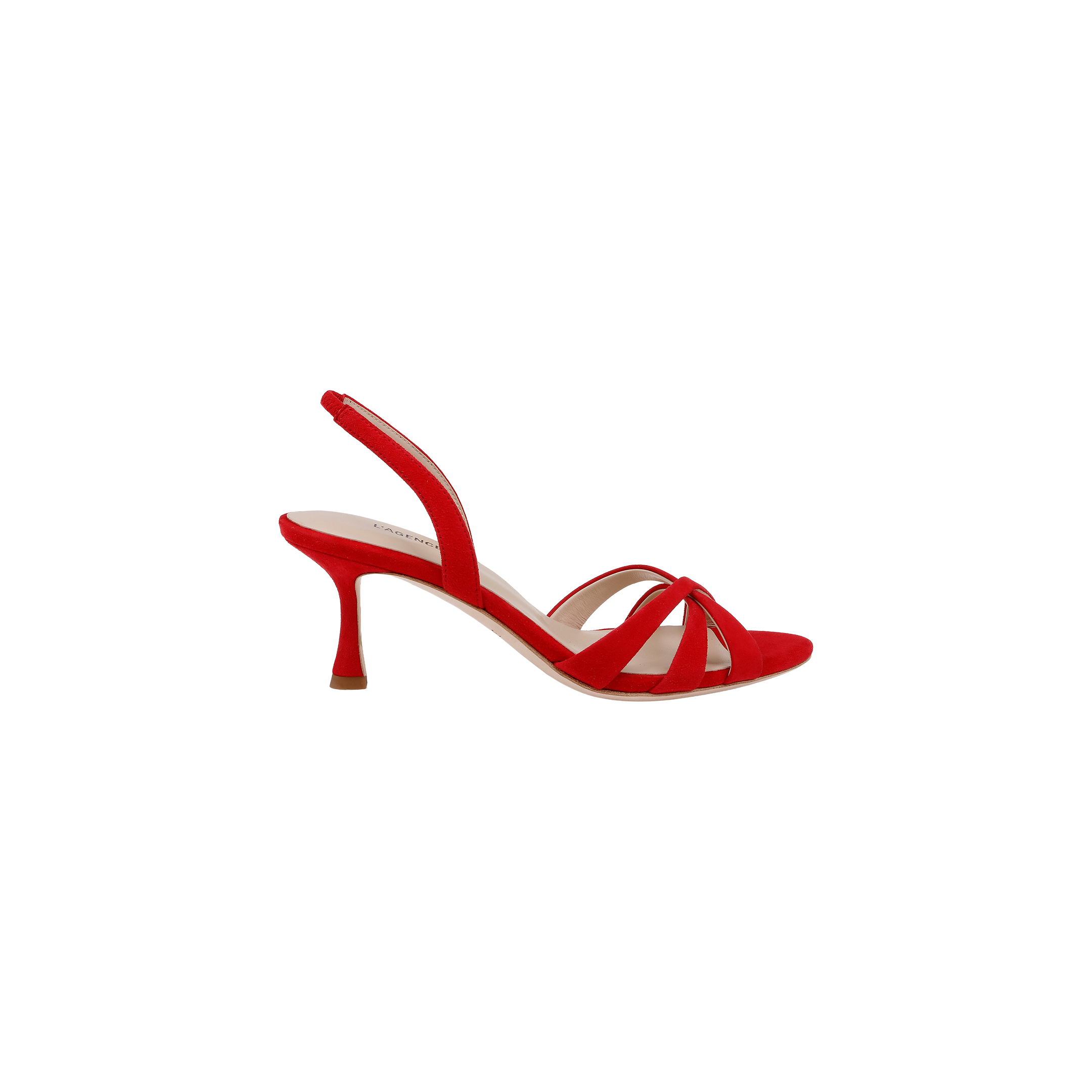 Colwill Slingback Sandal in Red Suede | L'AGENCE