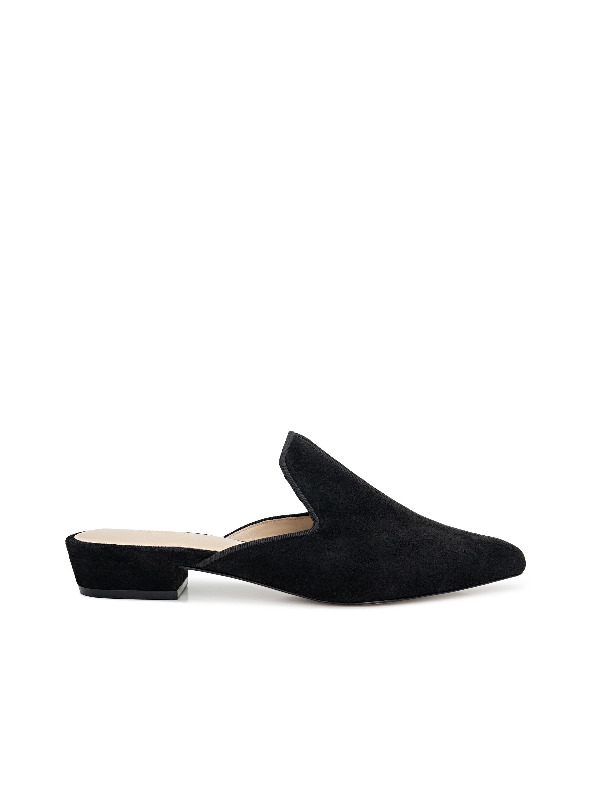 Como Slipper in Black Suede | L'AGENCE