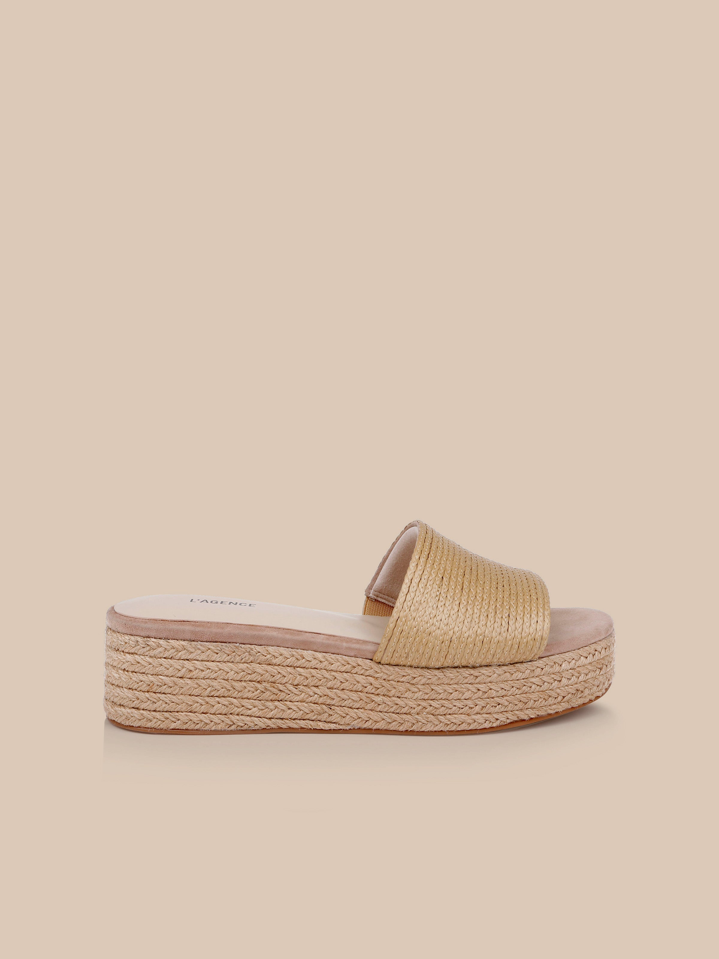 Ramani Espadrille in Natural Rafia | L'AGENCE