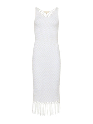 Angela Crochet Cover-Up Dress swim L'AGENCE