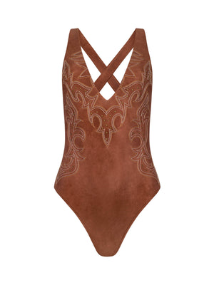 Maillot de bain une pièce à décolleté plongeant Lisa