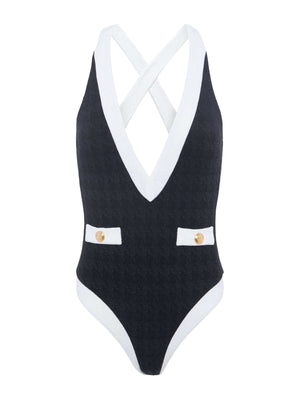 Lisa Plunge One-Piece Swimsuit swim L'AGENCE