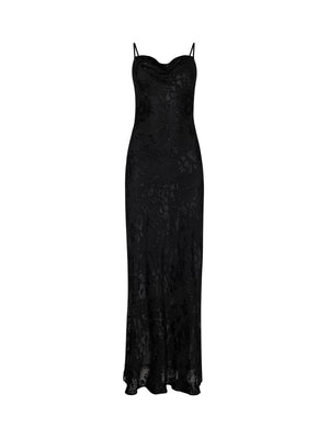 Christine Burnout Satin Dress