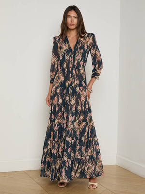 Robe longue à volants Seraphina