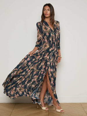 Robe longue à volants Seraphina