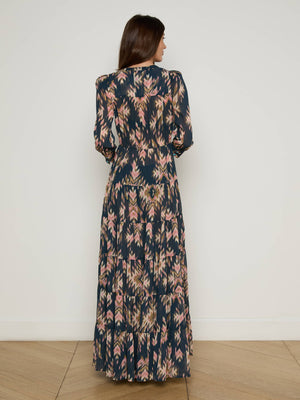 Robe longue à volants Seraphina