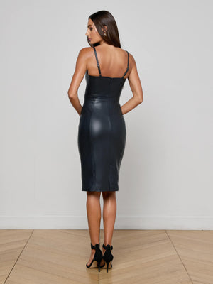 Halia Vegan Leather Dress