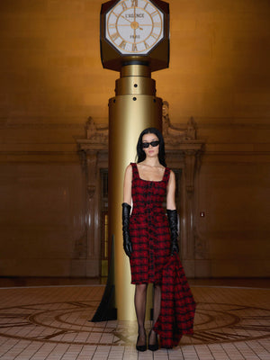 Aya Tweed Midi Dress