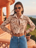 Seychelle Cropped Lace Blouse