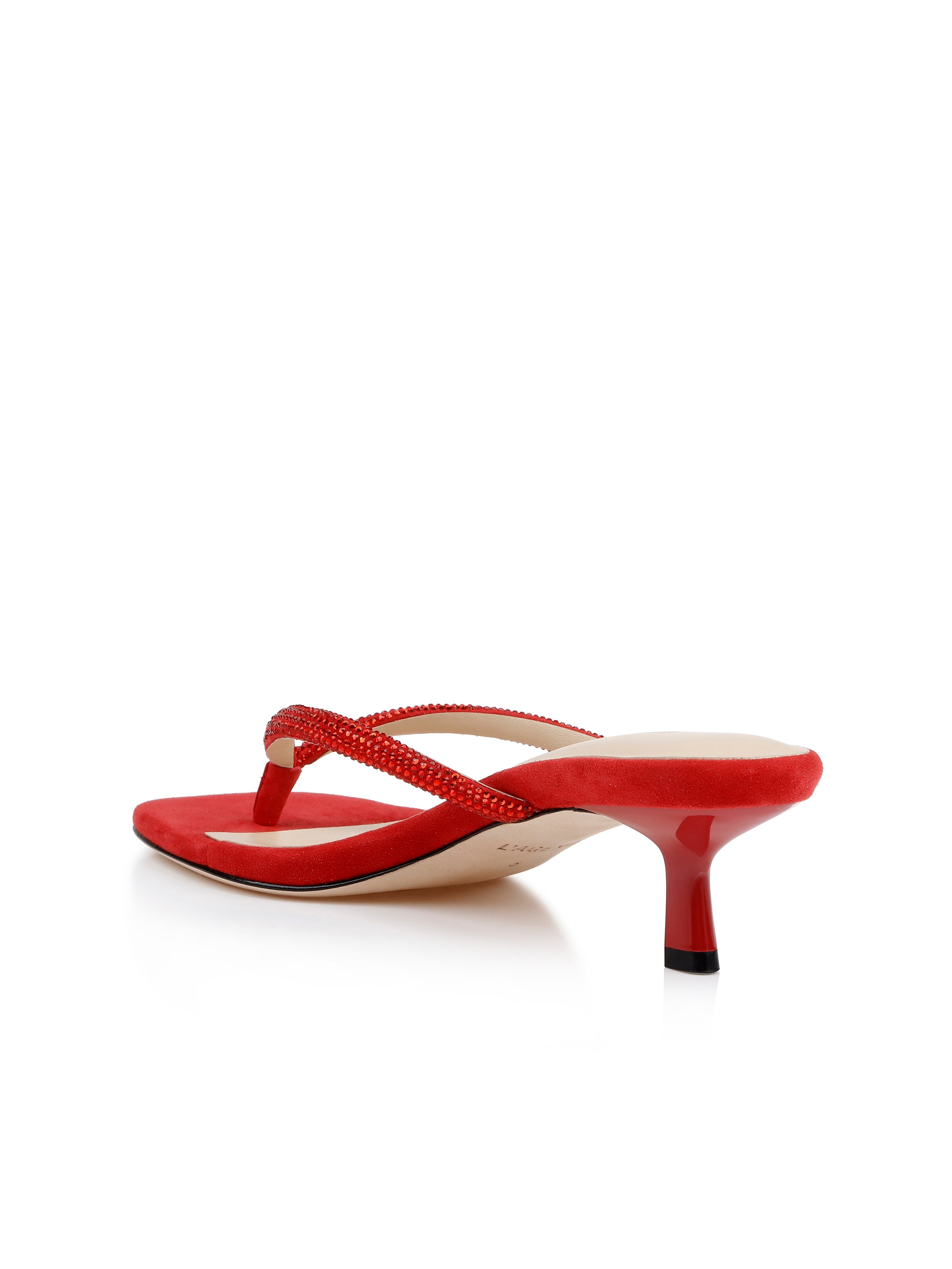 Hortense Crystal-Strap Kitten Heel pump L'AGENCE